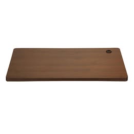 DB-16-WN Oikiture Standing Desk Board Adjustable Computer Table Sit Stand Desk Top Walnut