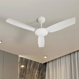 CF-A2-NL-WH Vevare 52'' Ceiling Fan DC 3 ABS Blades Remote Control Timer White
