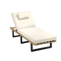 SL-AMARI-BE Sun Lounge Beige Color | Garden Patio Furniture