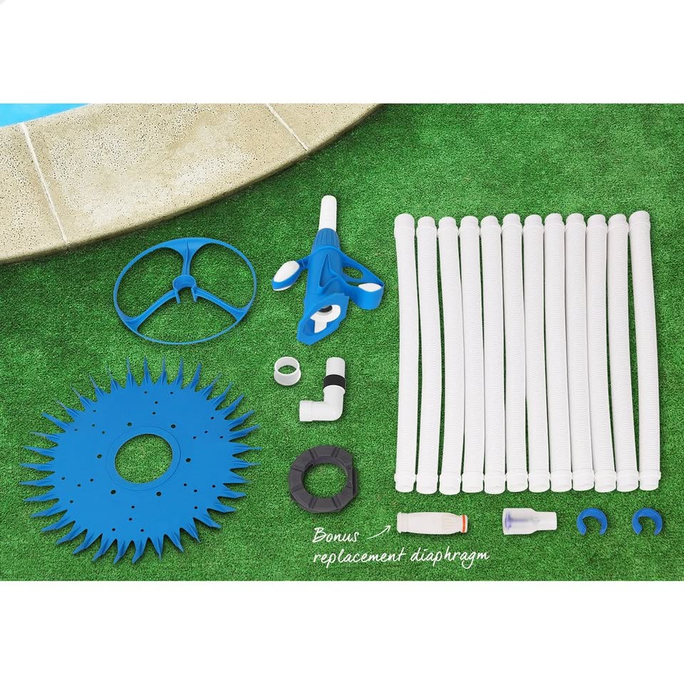 A-POOL-CLEAN-LIBL ALFORDSON Pool Cleaner Automatic Vacuum Floor Climb Wall Swimming Pool Hose 10M