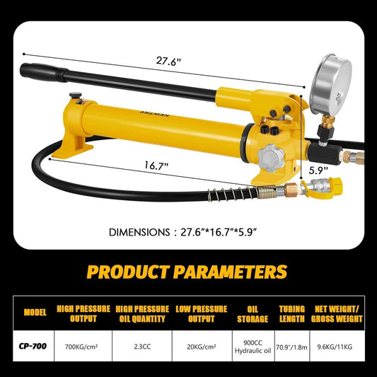 CP-700 NEWTRY CP-700 Manual Hydraulic Hand Pump