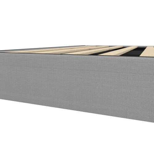 BF-B-ZICO-S-GY-AB Oikiture Bed Frame Single Size Fabric Grey