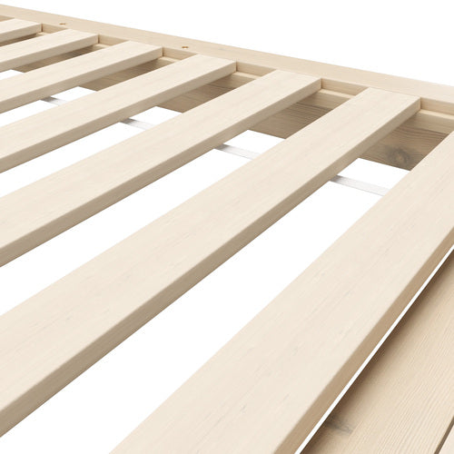 BF-W-B-FLOAT-WD-S Oikiture Bed Frame Single Size Wooden Bed Base Timber Floating Beds