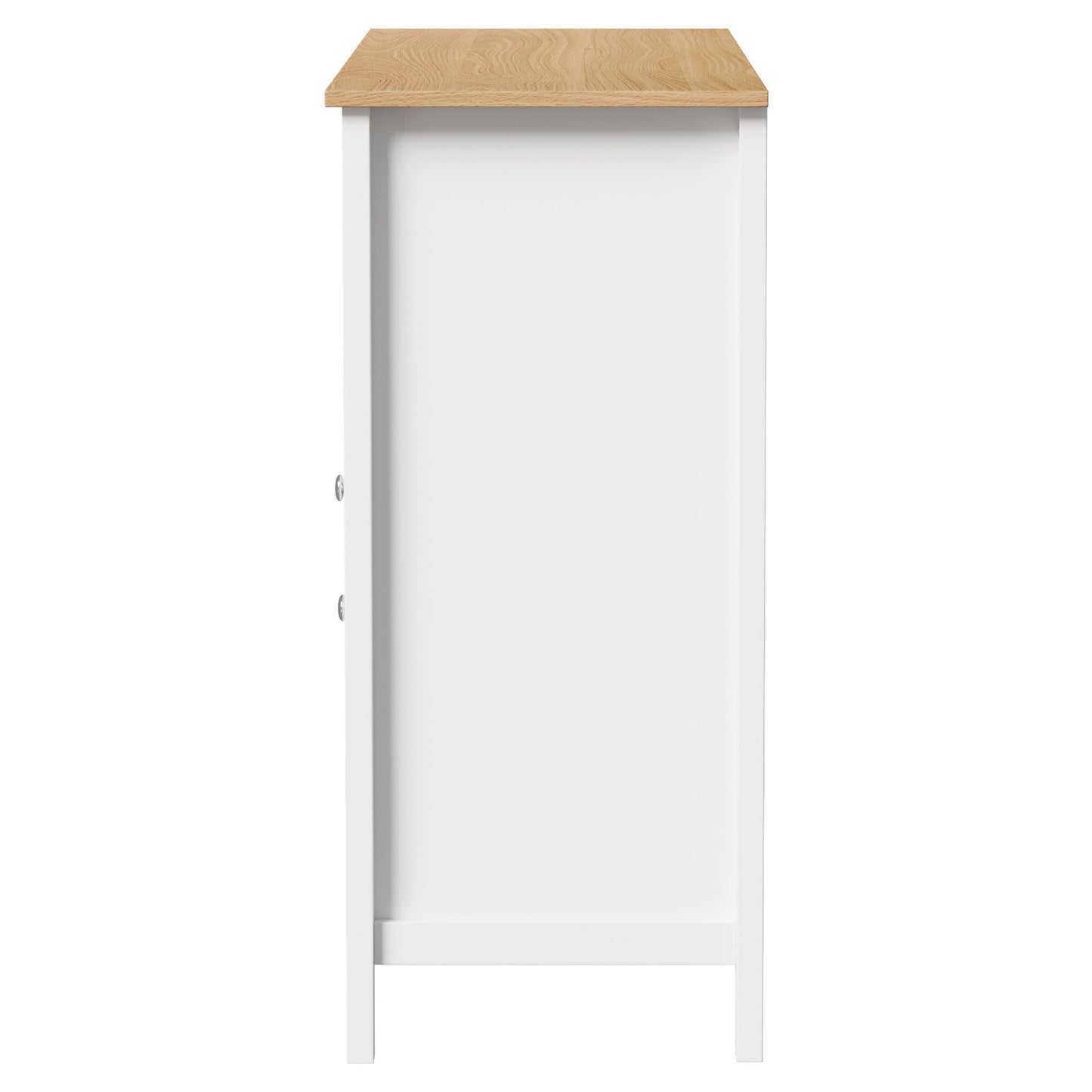 SB-MF-ANNY-WDWH-AB Living Fusion Jada 3 Door Sideboard Buffet