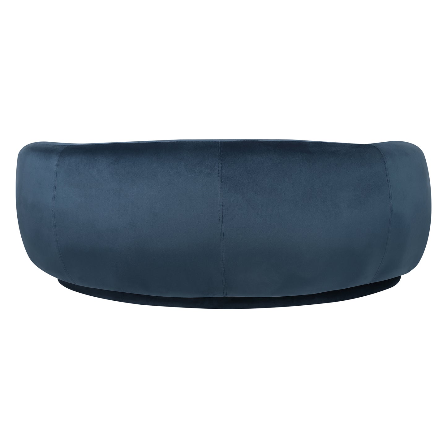 ACH-CASEW-VV-BL LivingFusion Millie 3 Seater Rounded Velvet Sofa Blue