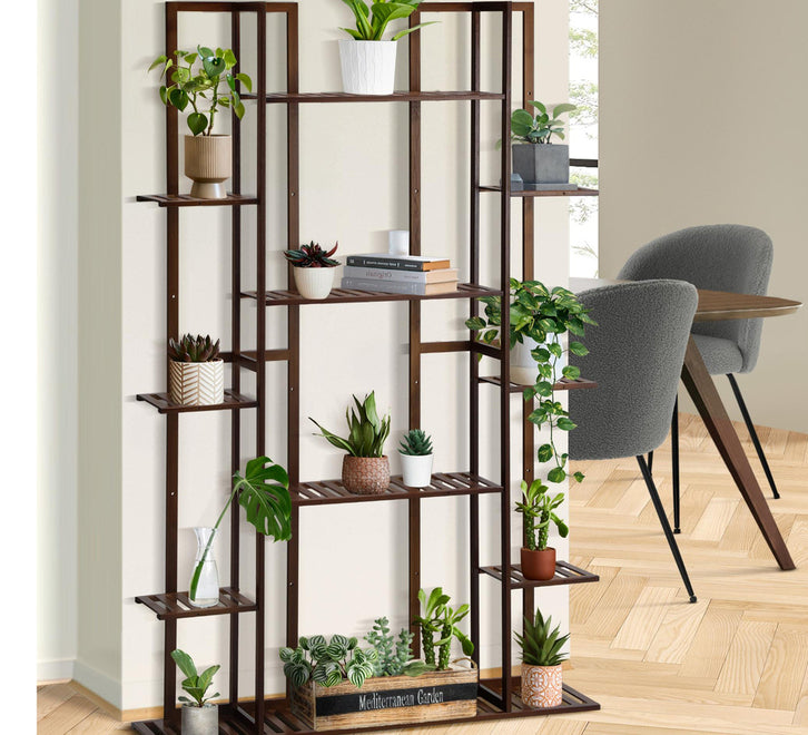 PS-BM-10S-BR Portia Dark Brown Plant Stand