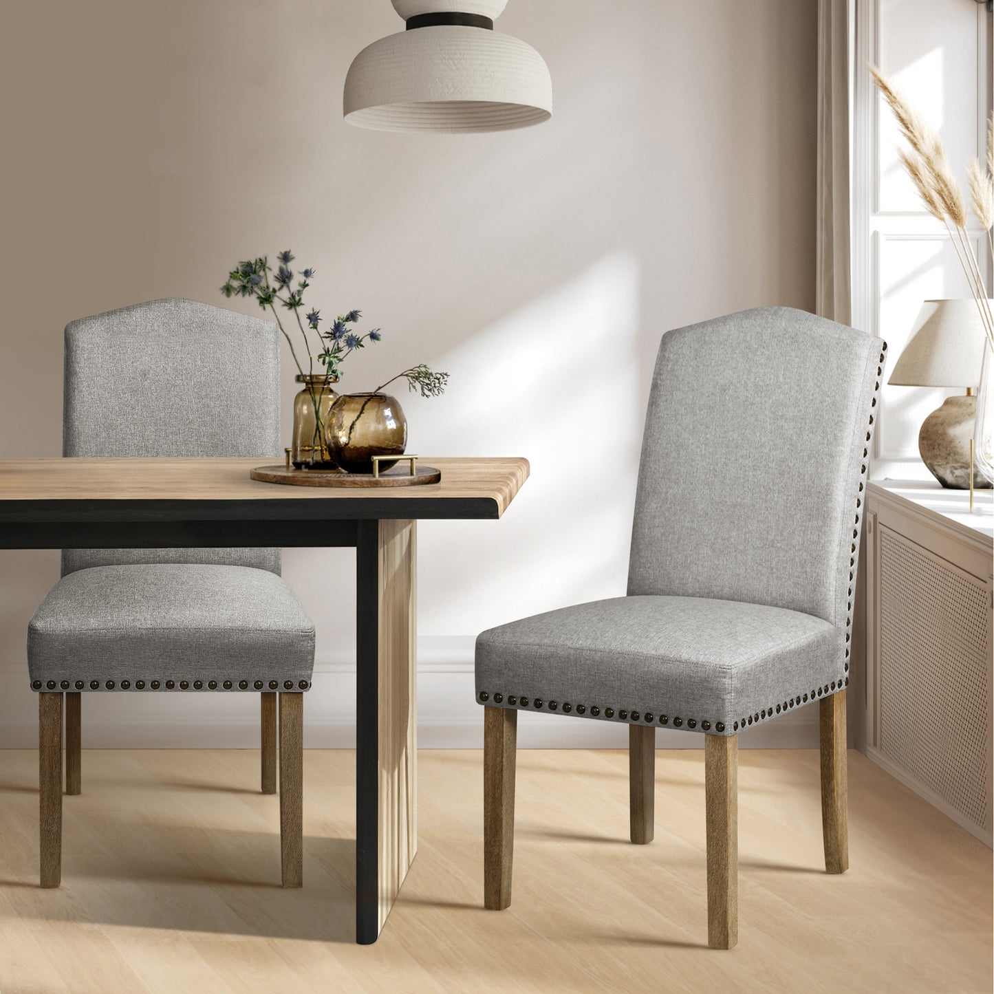 DCH-KARL-GY-2PC Ulysses Dining Chairs (Set of 2)