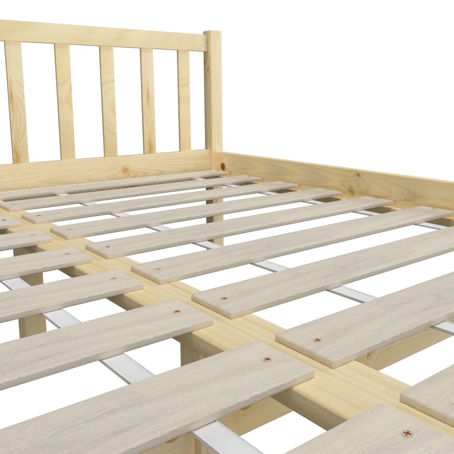 BF-W-B9-BF69-D-WD Oikiture Bed Frame Double Size Wood Mattress Base Wooden Timber Platform Bedroom