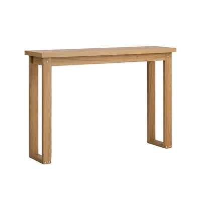 CST-EASY-WD Oikiture Console Table Narrow Hall Entryway Desk Sofa Table Display Shelf