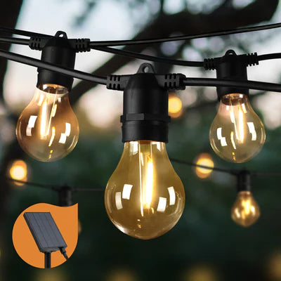 FSL-SOLAR-A1930-BK Mazam 30M Solar Festoon String Lights LED Christmas Waterproof Outdoor Party