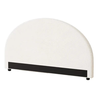 HB-MUNA-K-SP-WH Oikiture Bed Head King Size Headboard Bedhead Boucle White