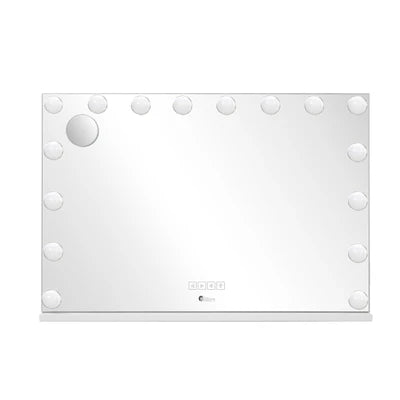 MM-9060BT-4CTR-WH Oikiture Bluetooth Hollywood Makeup Mirror 16 LED Light 90x62cm Vanity Mirrors