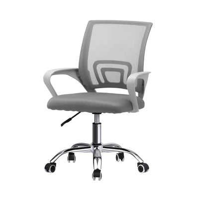 OCH-B-A3-WH Oikiture Office Gaming Chair Computer Mesh Chairs Executive Foam Seat White