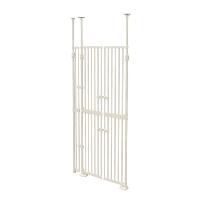 PET-GATE-DB-A190-WH Alopet 190cm-264cm Retractable Safety Gate Pet Dog Cat Extra Tall Fence White