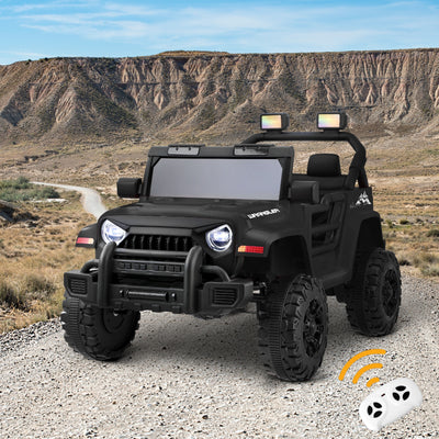 ROC-WRGL-KL-BK Mazam Kids Ride On Cars Remote Control 12V Electric Toy Jeep Horn Music Car Black