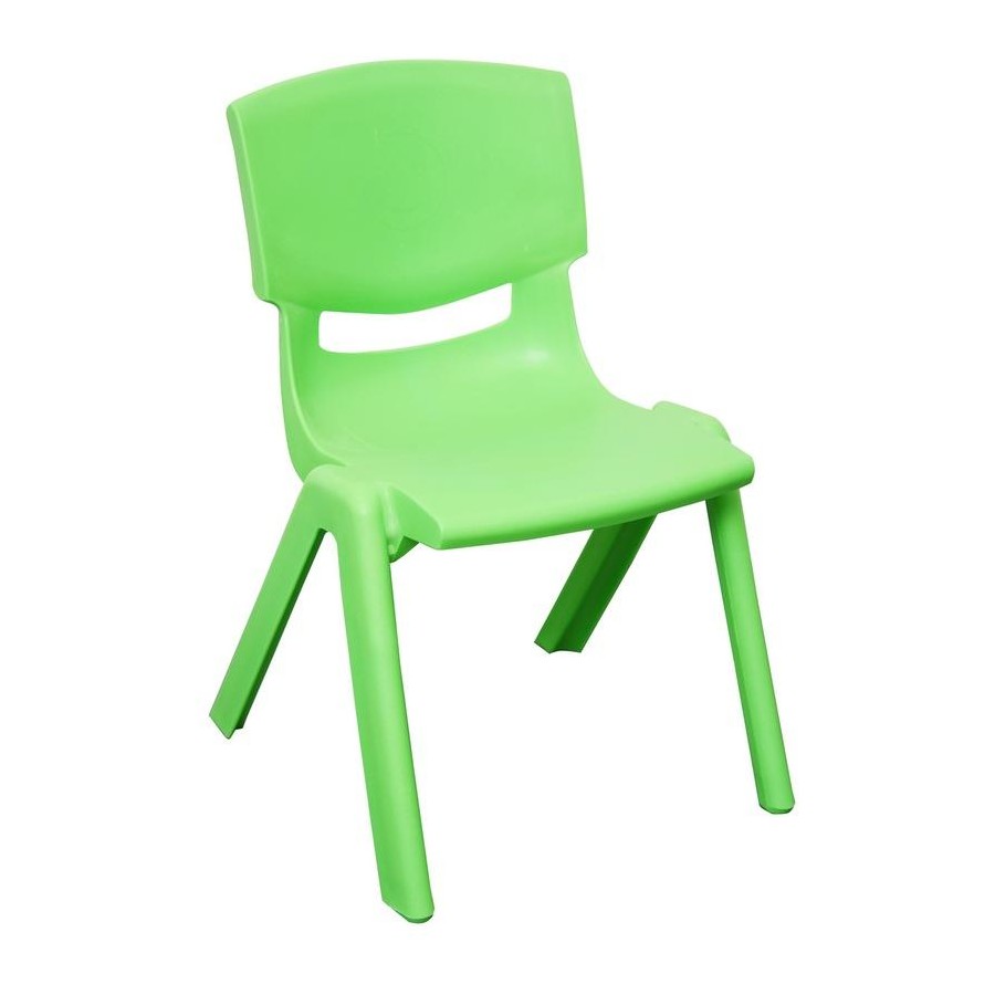 KPF-CHAIR-4PC-BRGY 4x Colorful Stackable Kids Plastic Chairs Set Lightweight Preschool Classroom Chairs for Toddlers and Children Keezi Set of 4 Kids Play Chairs Blue Red Green Yellow
