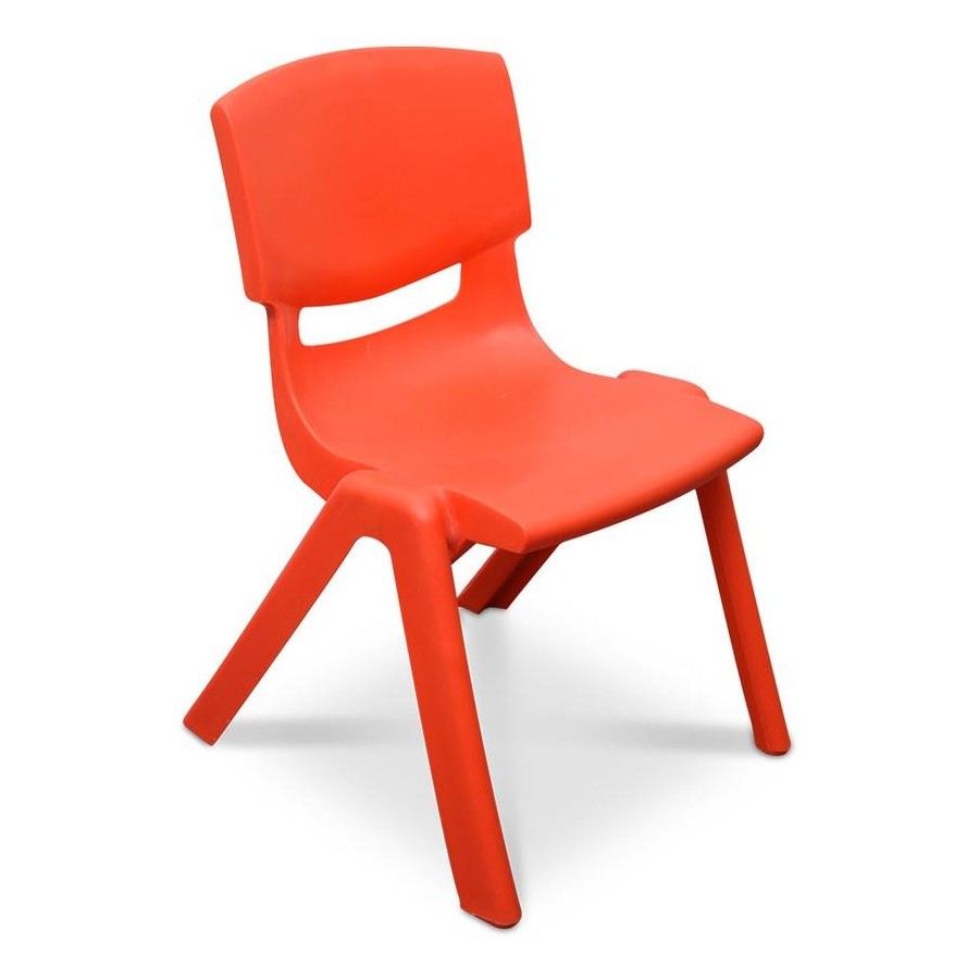 KPF-CHAIR-4PC-BRGY 4x Colorful Stackable Kids Plastic Chairs Set Lightweight Preschool Classroom Chairs for Toddlers and Children Keezi Set of 4 Kids Play Chairs Blue Red Green Yellow