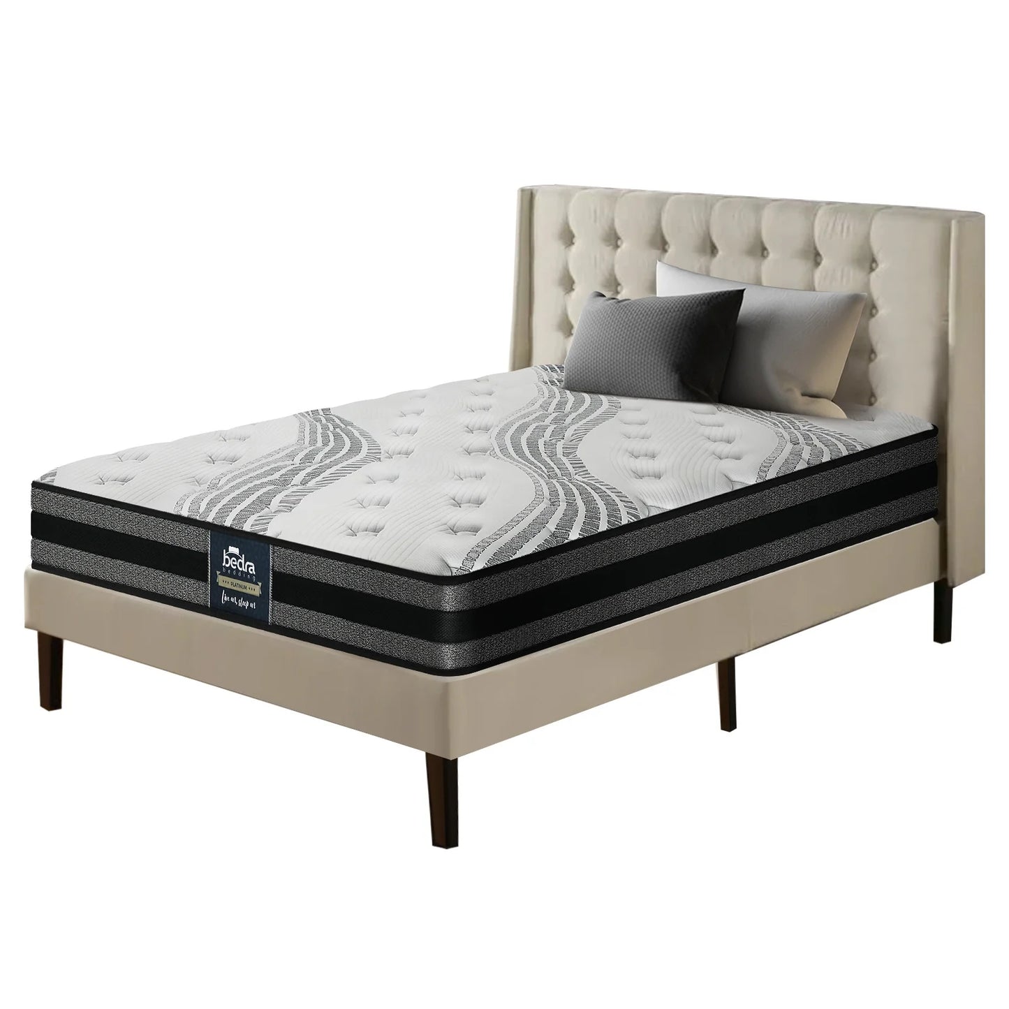 MAT-A5-LUMI-S Bedra Single Mattress Breathable Luxury Bed Bonnell Spring Foam Medium 18cm