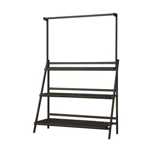 PS-WD-10038-BK Livsip 3 Tier Plant Stand Flower Pot Shelf Wooden Black