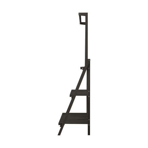 PS-WD-10038-BK Livsip 3 Tier Plant Stand Flower Pot Shelf Wooden Black