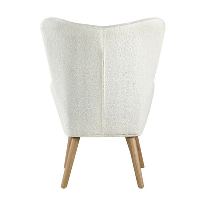 ACH-ST-A2-SP-WH Armchair Lounge Chair Ottoman Accent Armchairs Sherpa Sofa Chairs White