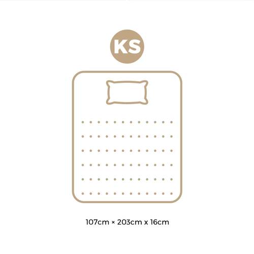 MAT-A17-MERI-KS Bedra King Single Mattress 16cm Boucle Bonnell Spring 16cm