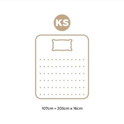 MAT-A17-MERI-KS Bedra King Single Mattress 16cm Boucle Bonnell Spring 16cm