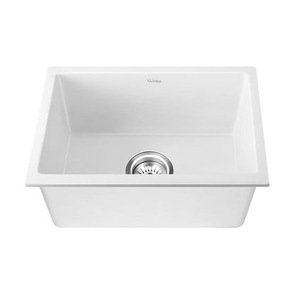 GSK-5545-WH Welba Kitchen Sink 55x45cm Granite Basin Single Bowl White