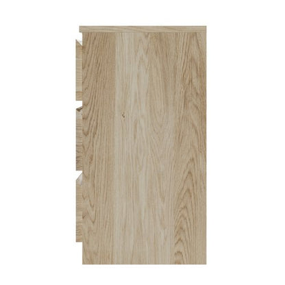 COD-VJ-LIZ-3D-WD-AB Oikiture 3 Chest of Drawers Lowboy Dresser Table Natural