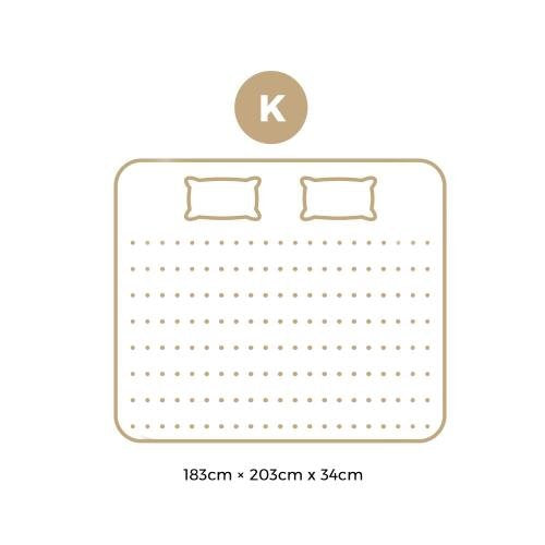 MAT-A10-M908-K Bedra Bedding King Mattress with Cool Gel Pocket Spring 34cm