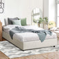 BF-B-TOTI-KS-BG-AB Living Fusion Beige Aldan Gas Lift Storage Bed Base