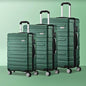 LGS-A1-3PCS-GN Mazam 3PCS Luggage Suitcase Trolley Set Travel TSA Lock Storage Hard Case Green