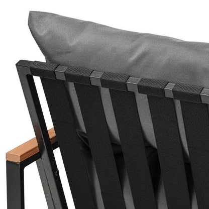 OPS-3-SIRRU-GY Livsip 3PCS Outdoor Set Armchairs & Table with Cushions