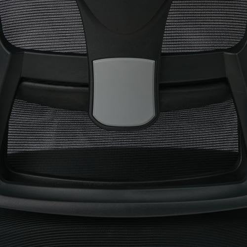 OCH-DBACK-MESH-BK Oikiture Mesh Office Chair D-Shape Back Support Black