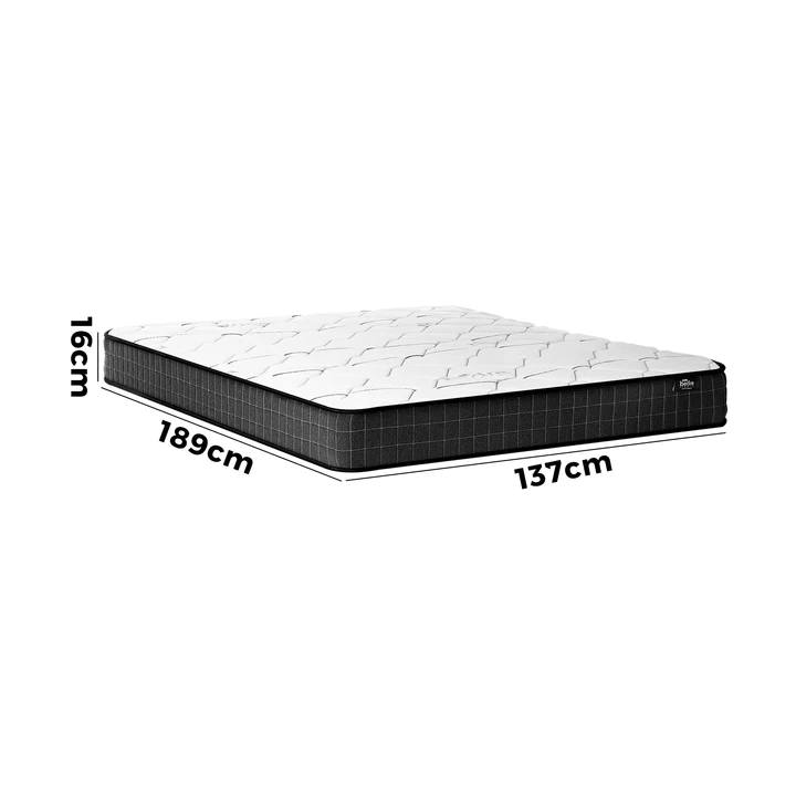 MAT-A13-CITY-D Bedra Double Mattress Bed Luxury Medium Firm Foam Bonnell Spring 16cm