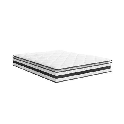 MAT-A12-M754-D BEDRA BEDDING Double Mattress Pillow Top Cool Gel Foam Bonnell Spring 21cm