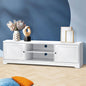 EU-HAMP-160-WH-AB Oikiture TV Cabinet Entertainment Unit Stand Storage Hamptons Furniture 160CM