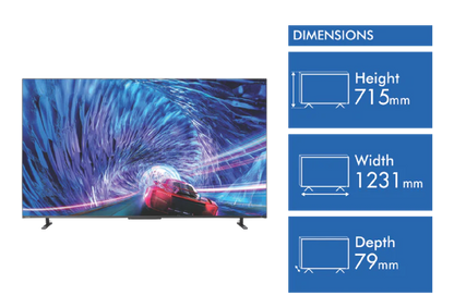 HIS-55Z670MP-750/1200 Toshiba 55”  Mini-LED TV