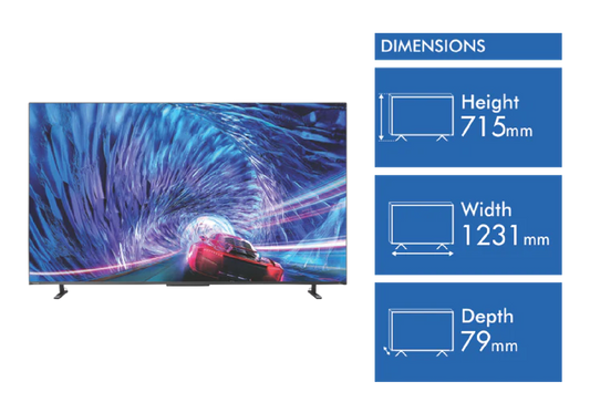 HIS-55Z670MP-750/1200 Toshiba 55”  Mini-LED TV