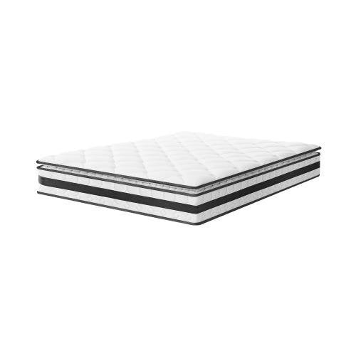 MAT-A12-M754-D BEDRA BEDDING Double Mattress Pillow Top Cool Gel Foam Bonnell Spring 21cm