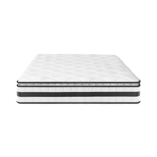 MAT-A12-M754-D BEDRA BEDDING Double Mattress Pillow Top Cool Gel Foam Bonnell Spring 21cm