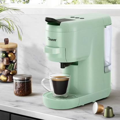 CM-3IN1-A1-MT Vevare Capsule Coffee Machine 19 Bars 3in1 Nespresso/Dolce-Gusto Maker Mint