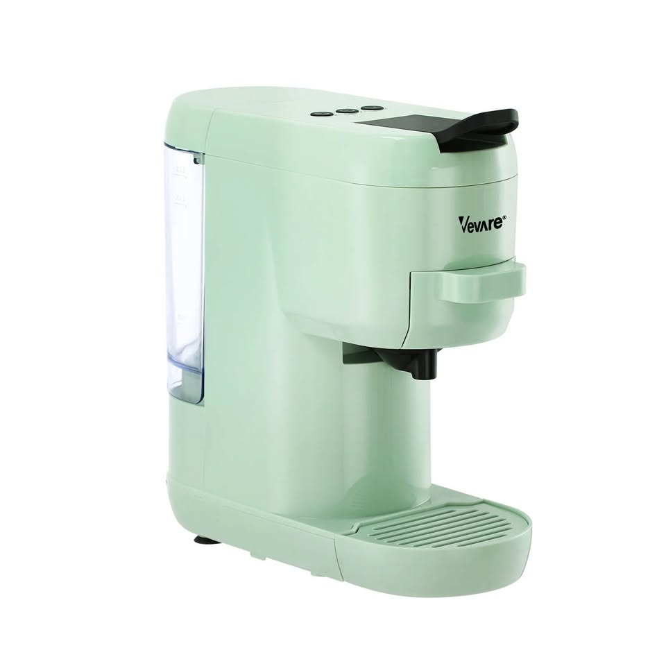 CM-3IN1-A1-MT Vevare Capsule Coffee Machine 19 Bars 3in1 Nespresso/Dolce-Gusto Maker Mint