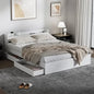 BF-MEXI-Q-WH-TC-ABC Queen White Cassandra Bed with USB Port & Drawers