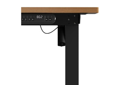 SD-LEG-140M-BK Oikiture 140cm Electric Standing Desk Adjustable Office Table Black