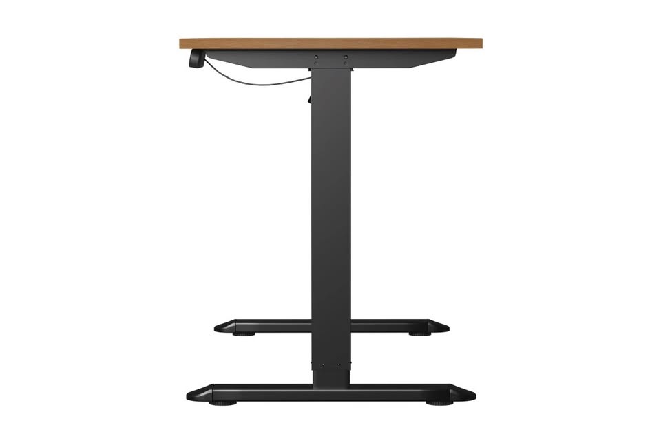 SD-LEG-140M-BK Oikiture 140cm Electric Standing Desk Adjustable Office Table Black