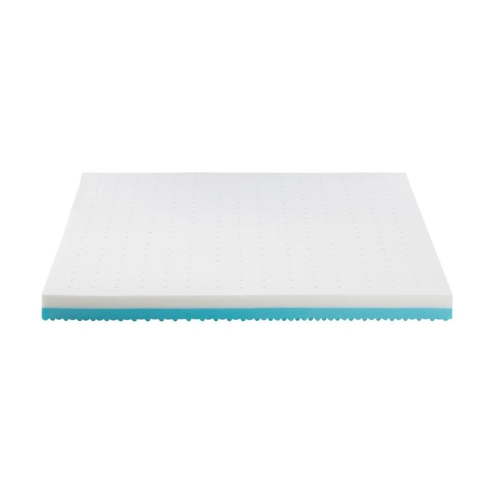 MT-MF-B1-10GL-D-BLWH Memory Brand New Foam Mattress Topper Reversible Cool Gel 10cm Double