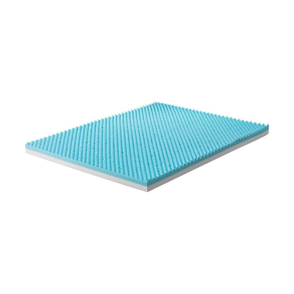 MT-MF-B1-10GL-D-BLWH Memory Brand New Foam Mattress Topper Reversible Cool Gel 10cm Double