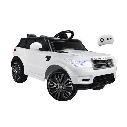 ROC-RNGRV-WH Mazam Ride On Car Electric Vehicle Toy Remote Cars Kids Gift MP3 LED light 12V