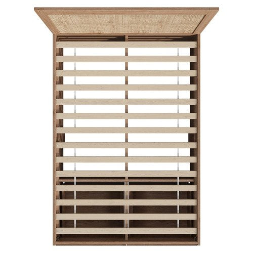 BF-MARX-D-WD-ABCD Holly Rattan Platform Single Bed with Underbed Drawers